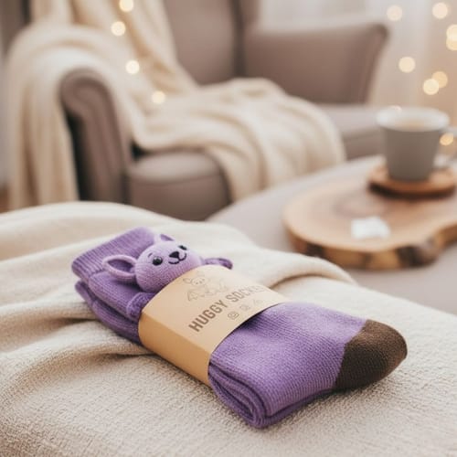 Customer photo review of HUGGY Socks – No more cold feet, just HUGGY – One size fits all – Unisex